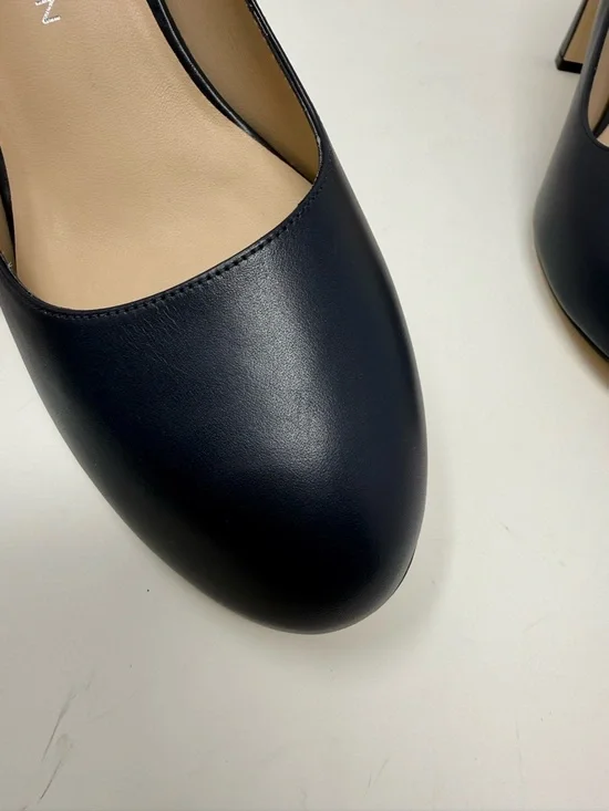 New Stuart Weitzman Babette Pump Blue Leather Sz 9 - Picture 9 of 15